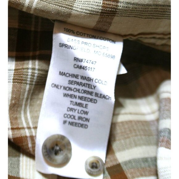 Cabelas RedHead Rock Creek Ripstop Plaid Shirt Mens XL Brown Tan NWT Outdoors - Picture 5 of 9